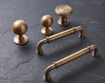 Vintage Cabinet Handles Drawer Pulls Kitchen Cabinet Hardware Dresser Wardrobe Furniture Knobs Classic Cupboard Door Decor Upgrade