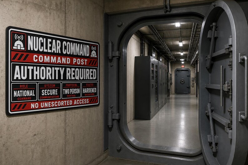 Nuclear Command Post Nuclear Command Wall Sign image 2