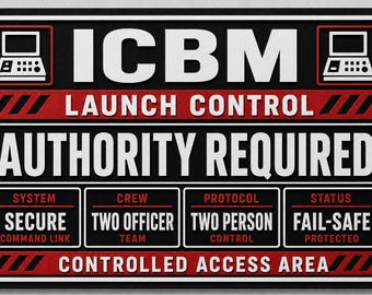 ICBM発射管制核指令壁標識