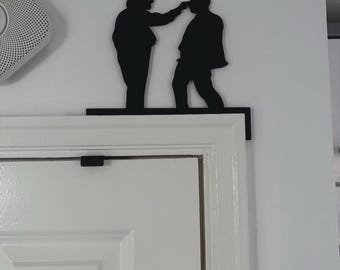 TV Show “Bottom” Door Frame Topper - Rik Mayall & Ade Edmondson