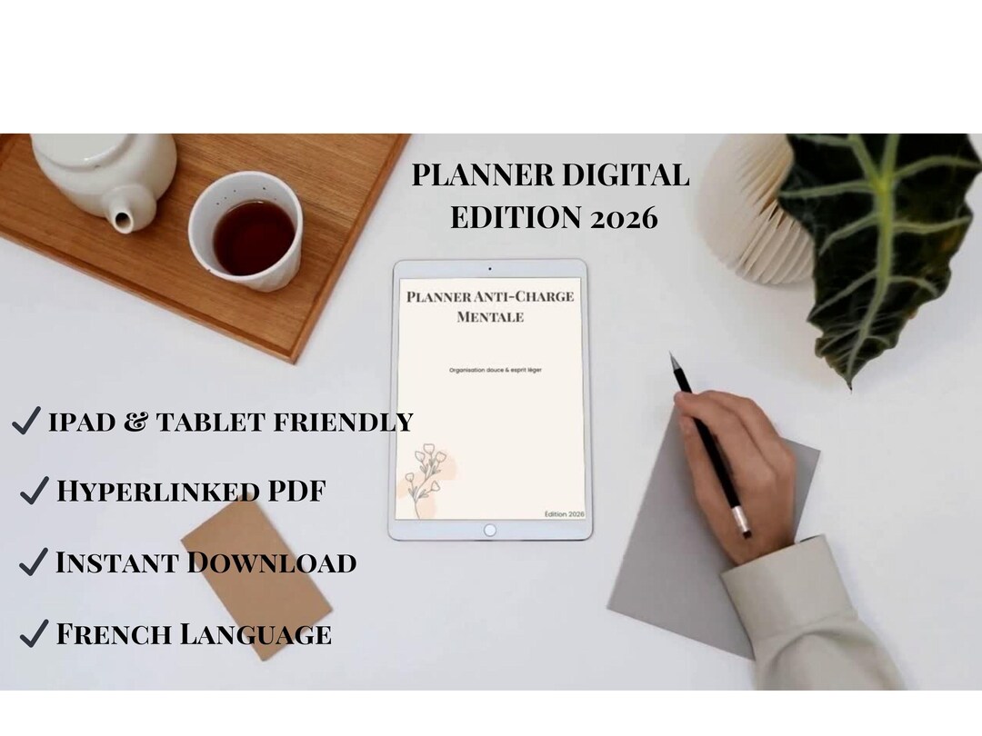 Digital Planner 2026 French | Minimal iPad Planner | Hyperlinked ...