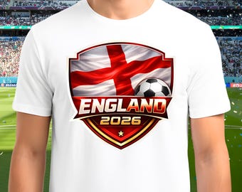 England World Cup 2026 Soccer PNG | FIFA Football Flag Design (Digital Download)