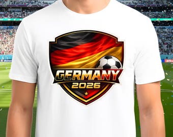 Germany World Cup 2026 Soccer PNG | FIFA Football Flag Design (Digital Download)