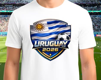 Uruguay World Cup 2026 Soccer PNG | FIFA Football Flag Design (Digital Download)