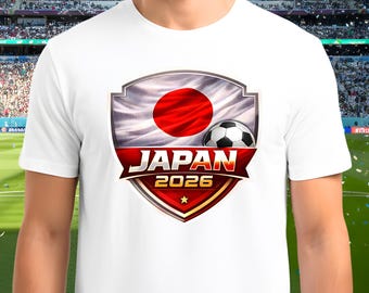 Japan World Cup 2026 Soccer PNG | FIFA Football Flag Design (Digital Download)