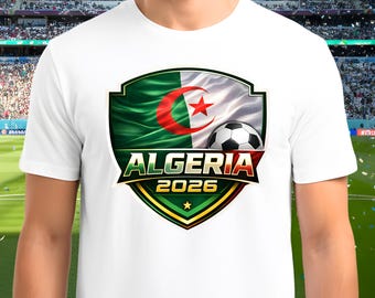 Algeria World Cup 2026 Soccer PNG | FIFA Football Flag Design (Digital Download)