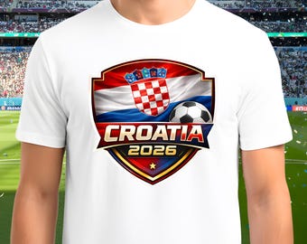 Croatia World Cup 2026 Soccer PNG | FIFA Football Flag Design (Digital Download)