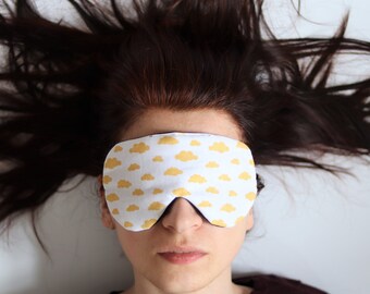 Handmade Boat Yacht Nautical Cotton Sleep Eye Mask Blindfold Travel Blackout Migraine