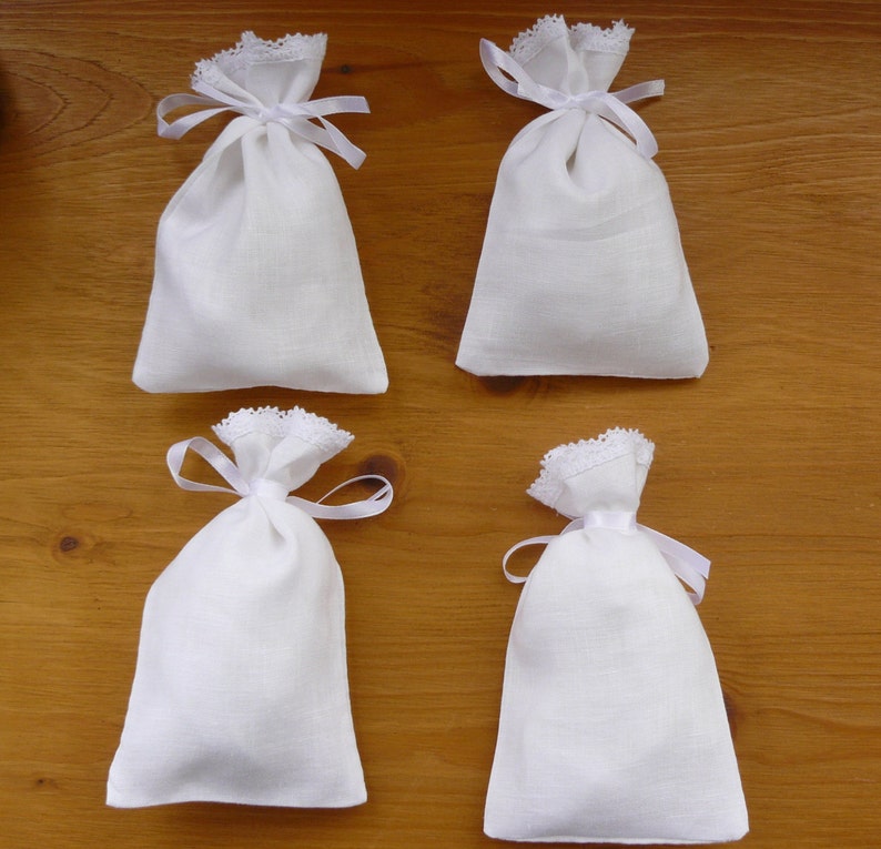 4 linen sachets lavender sachets jewelry organizer