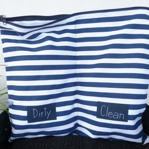 Travel organizer for underwear, paking cube, zippered dirty clean lingerie bag