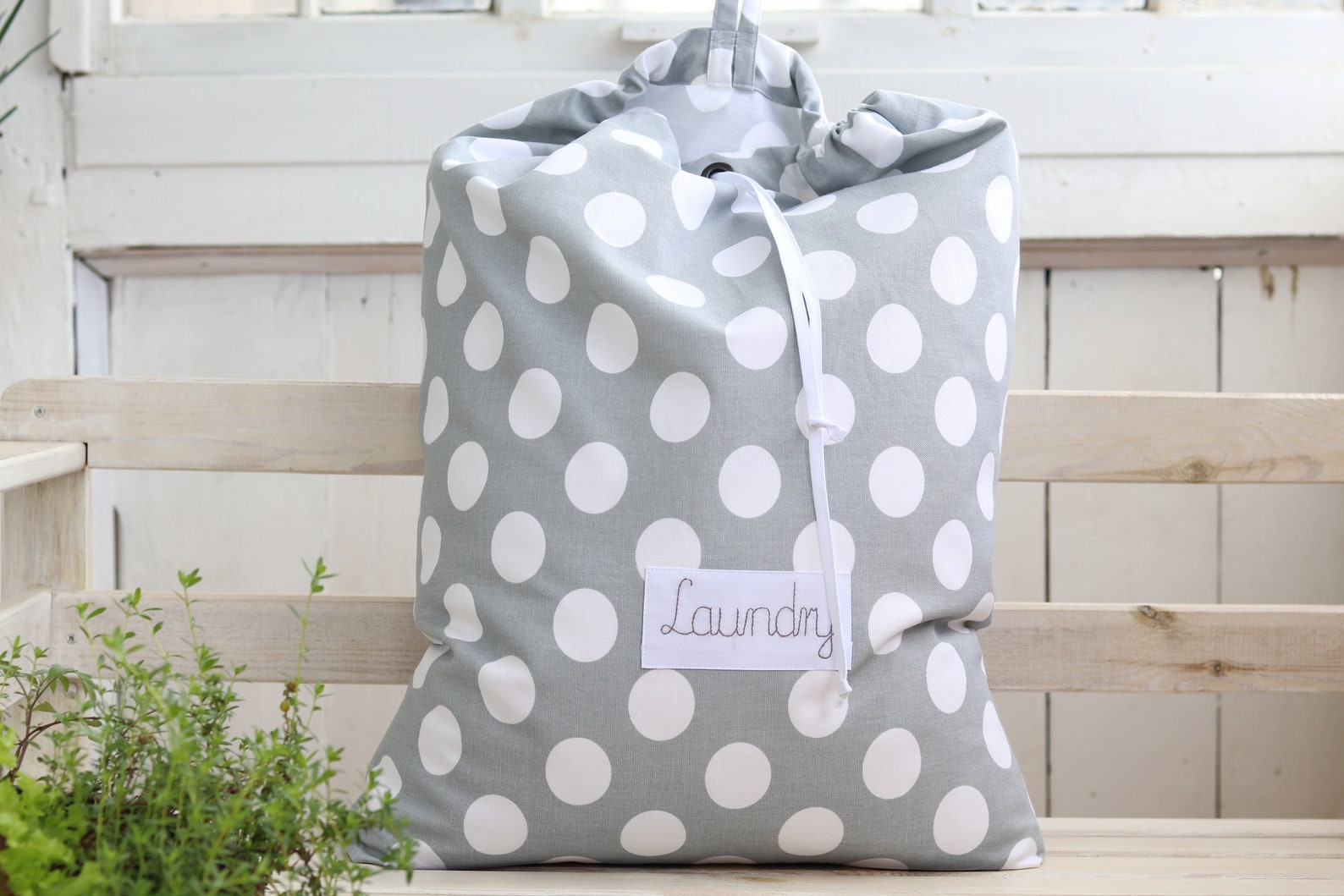 Personalized Kids Laundry Hamper Baby Polka Dot Laundry Etsy