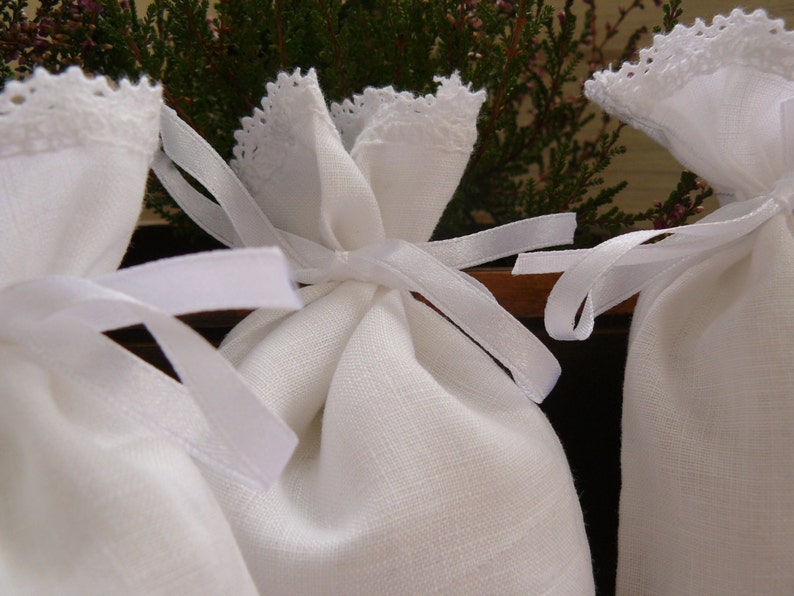 4 linen sachets lavender sachets jewelry organizer