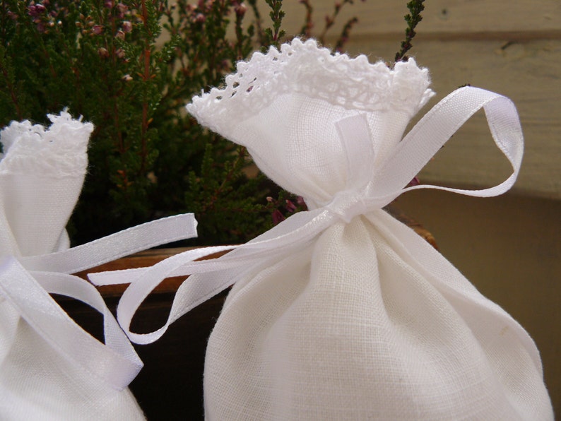 4 linen sachets lavender sachets jewelry organizer