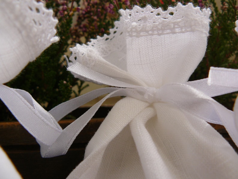 4 linen sachets lavender sachets jewelry organizer