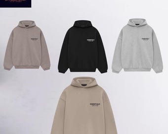 Essentials Übergroßer Pullover Hoodie | Minimalistisches Unisex Streetwear-Sweatshirt | Entspannte Passform Winter Hoodie