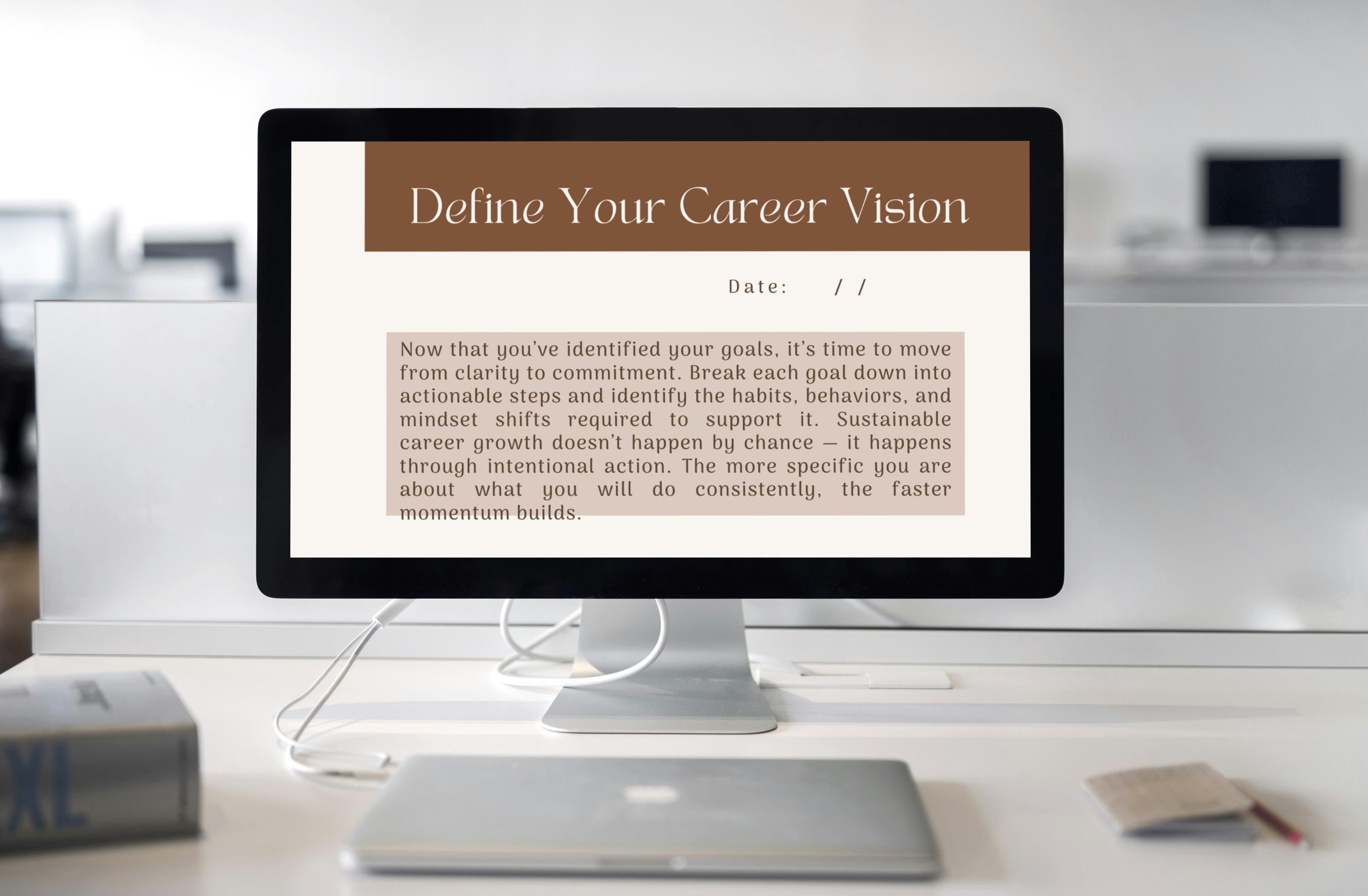 Career Strategy Workbook | Goal Setting & Action Plan PDF ...