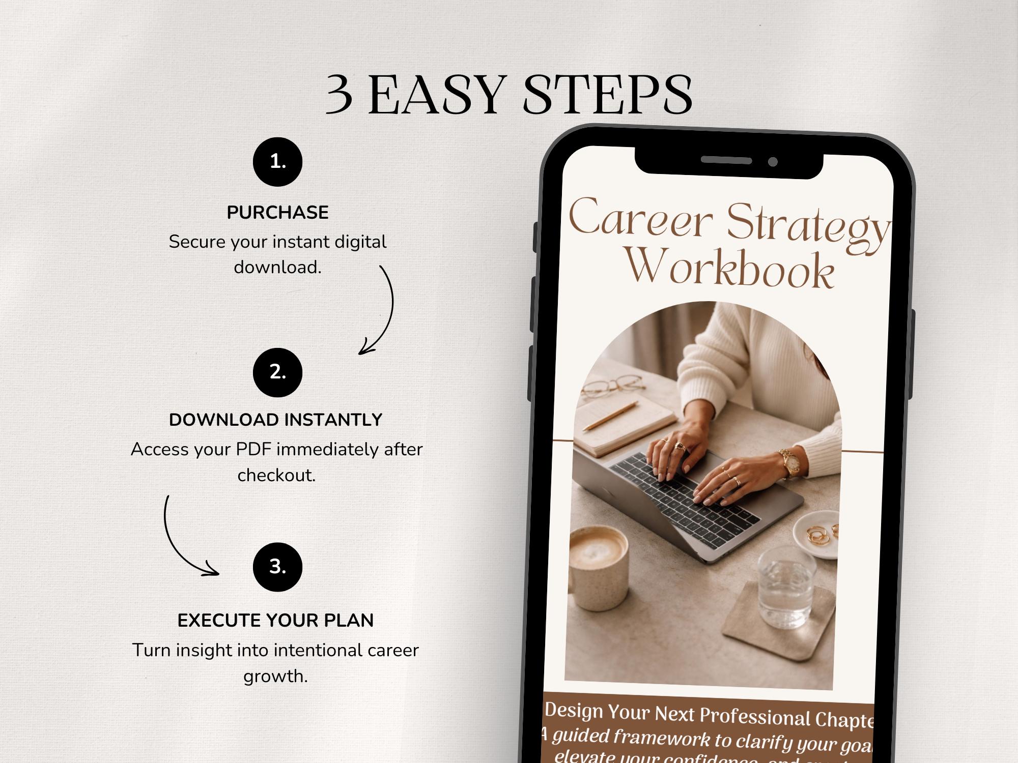 Career Strategy Workbook | Goal Setting & Action Plan PDF ...