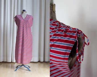 vintage 80s Sears striped dress