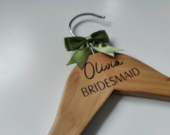 DIY Custom Personalised Wedding Hanger Decal with Roles - Name Vinyl - Wedding Favours - Bridal Party - Wooden Hanger Sticker - Momento