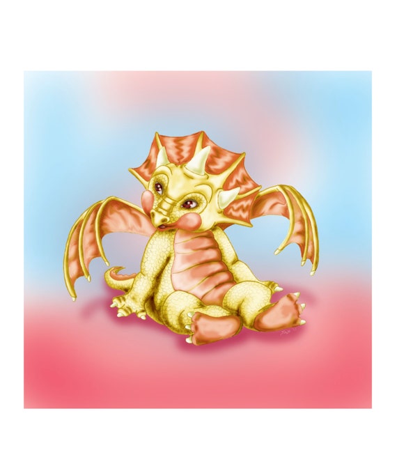 Bijou Mignon Kawaii Grands Yeux Bebe Dragon Edition Limitee Etsy