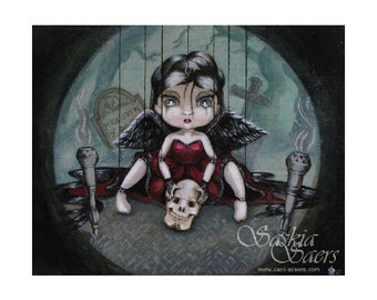 Puppet of Fate cute gothic lolita fairy fantasy art limited edition print