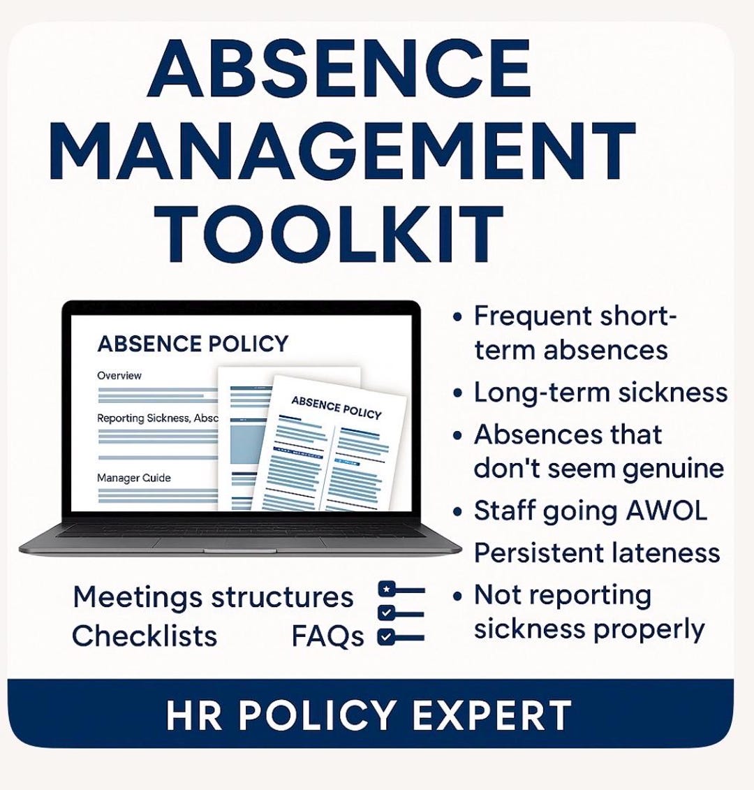 Absence Management Toolkit UK, HR Expert Guide, Sickness, Awol ...