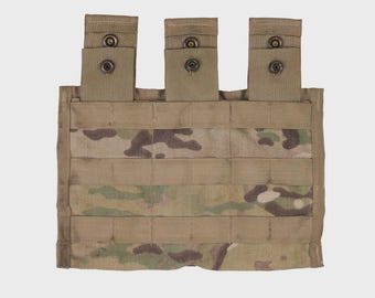 USGI トリプルマガジンポーチ - 本物のタクティカル弾薬キャリア、MOLLE/PALSユーティリティポーチ