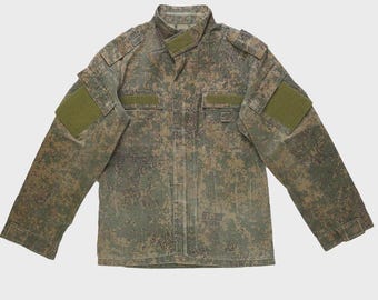 ロシア軍EMR VKBO支給サマーフィールドシャツ - 本物のデジタルフローラ柄軍用戦闘服