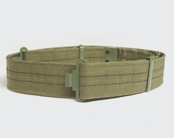 未使用のビンテージ東ドイツ軍UTV戦闘ベルト - 本物のNVA軍放出品