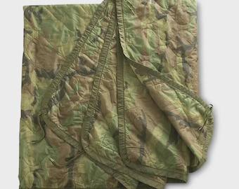 Fodera per poncho USGI M81 Woodland Woobie / Autentica coperta militare in eccedenza