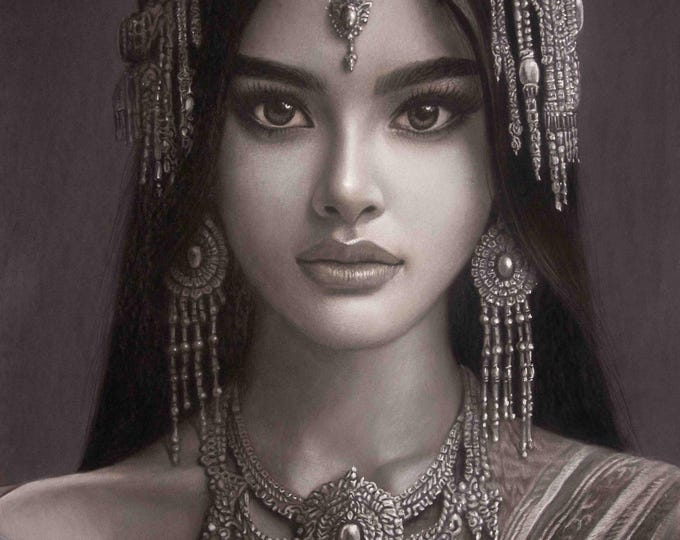 Graceful Princess, Giclée Print, Sure Color on Hahnemühle Cotton Paper