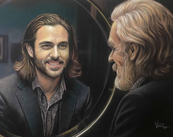 The Man in The Mirror, Giclée Print, Sure Color on Hahnemühle Cotton Paper