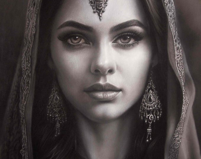 The Persian Queen, Giclée Print, Sure Color on Hahnemühle Cotton Paper