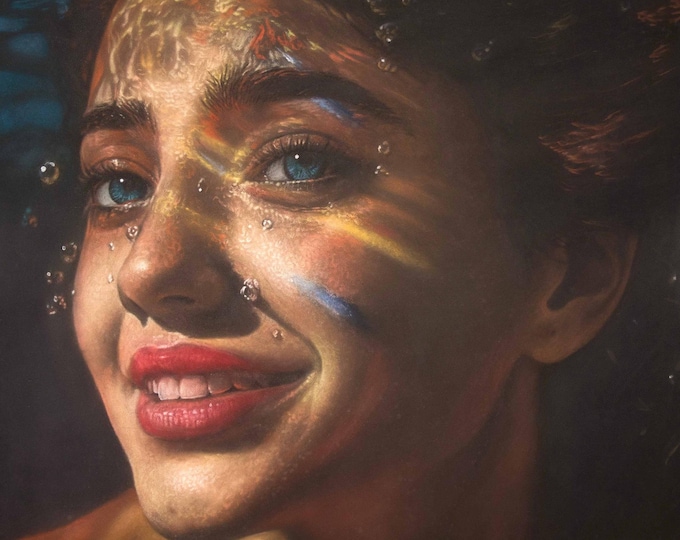 Joy in the Water, Giclée Print, Sure Color on Hahnemühle Cotton Paper