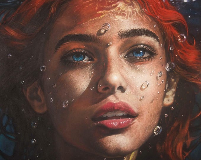 Underwater Girl, Giclée Print, Sure Color on Hahnemühle Cotton Paper