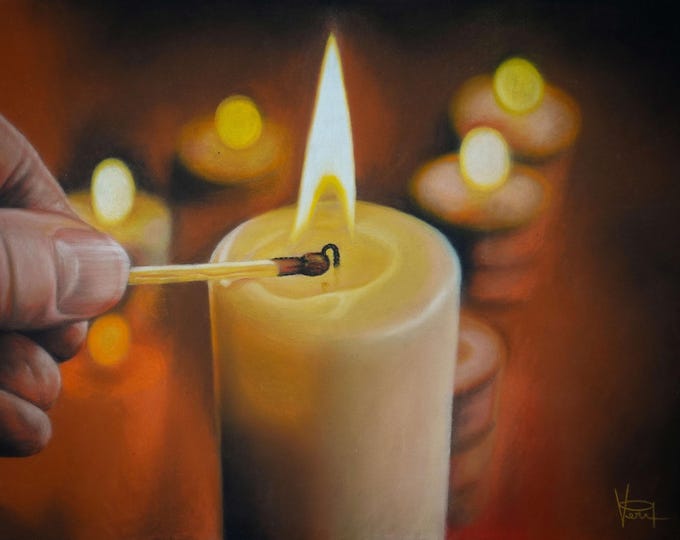 Candles Light, Giclée Print, Sure Color on Hahnemühle Cotton Paper