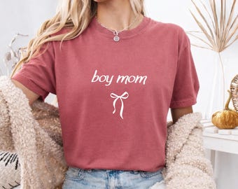Camiseta Boy Mom Club Comfort Colors, Camiseta Linda Mamá, Camiseta Bonita Mamá de Niño, Regalo del Día de la Madre, Camiseta de Embarazo para Futura Mamá, Camiseta Linda Mamá Vida