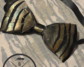 Turkey Feather Bow tie