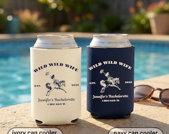Enfriadores de latas para despedida de soltera, regalos personalizados para vaquera, fundas para viaje de novia del oeste de Nashville