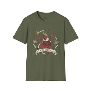 Crawfish "Off With Their Heads" T-Shirt | Crawfish Boil Shirt, Funny Crawfish Tee, Crawfish Season T Sirt, Mardi Gras Shirt