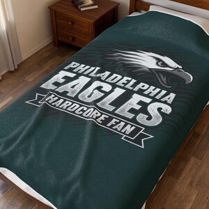 Philadelphia Eagles Velveteen Plush Blanket | NFL Team Throw