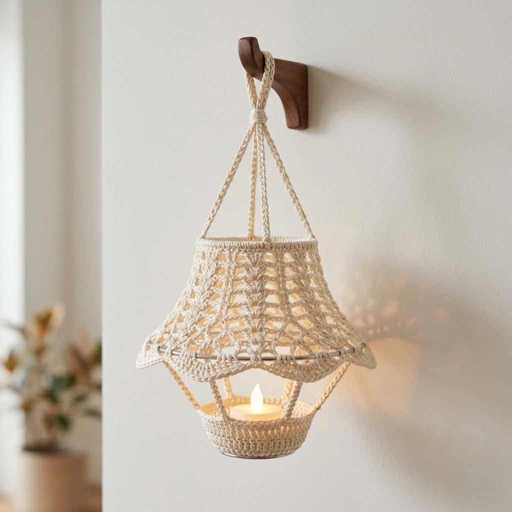 34 Crochet Lamps That Will Look Great in Your Home 22 Crochet Lamp Cover