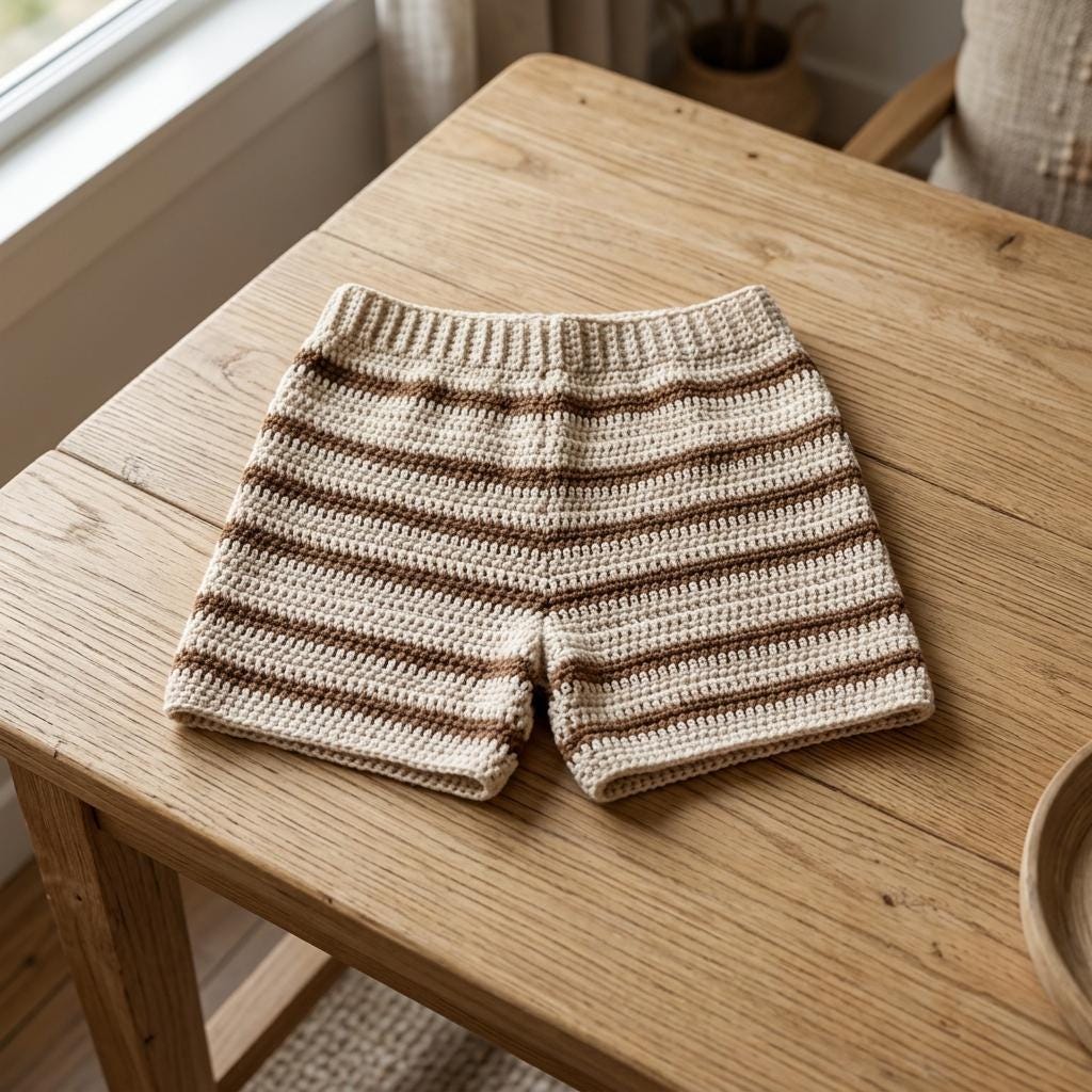 38 Women’s Crochet Shorts Patterns To Make Before Summer Hits 23 Striped Crochet Shorts