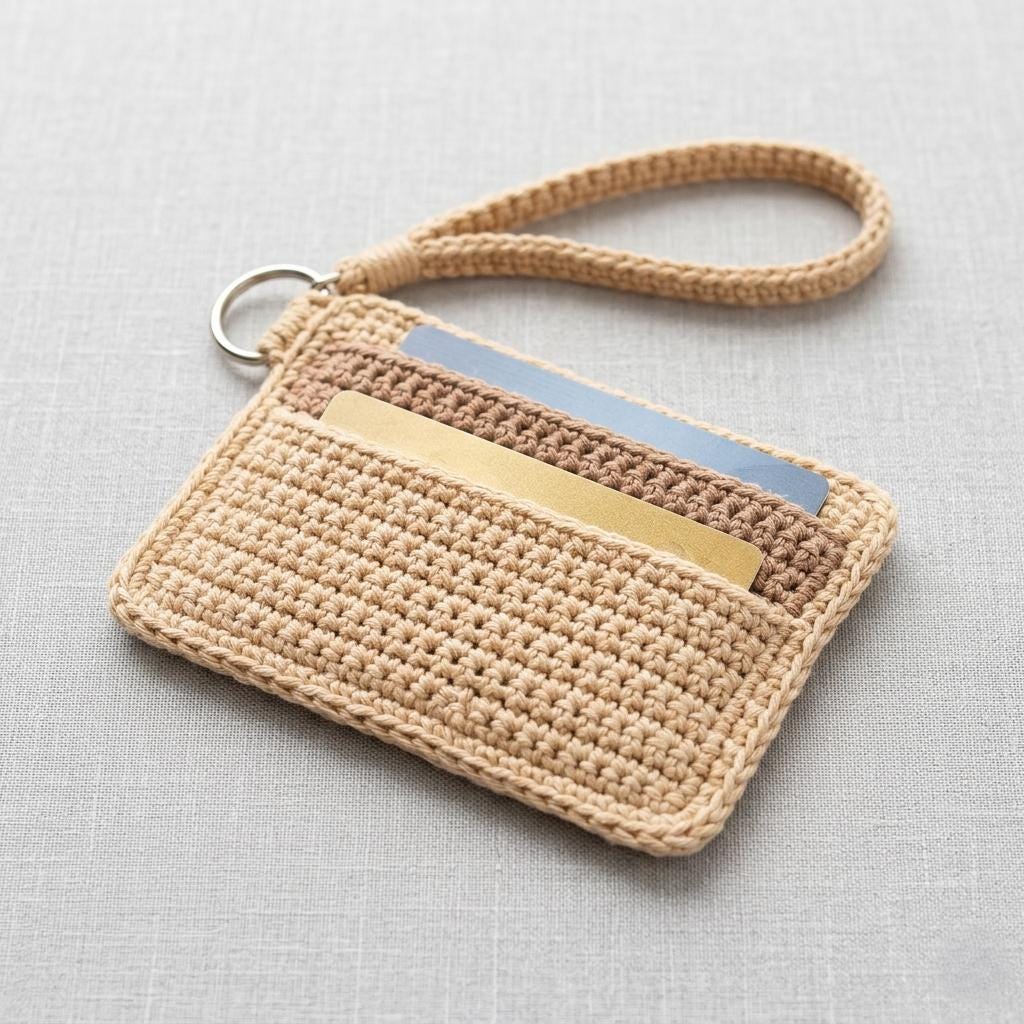 40 Small Purse Crochet Patterns for Chic, Portable Bags and Mini Accessories 8 Crochet Card Wallet