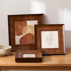 Unique Vintage Square Picture Frame | Eclectic Rustic Photo Display | Quirky Gallery Wall Decor | Cottagecore Room Aesthetic Desk Decor