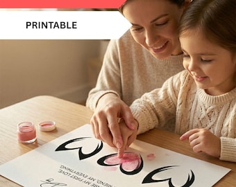 Mother's Day Handprint Printable, DIY Craft Gift for Mom, Gift for Mom, Mother's Day Printable, Digital Download, Mothers Day Craft Activity