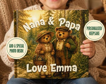 Baby Book With Name, Personalized Children's Book, Custom Gift From Grandparents, Baby Keepsake
