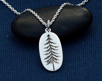 Pine Tree Necklace Etsy