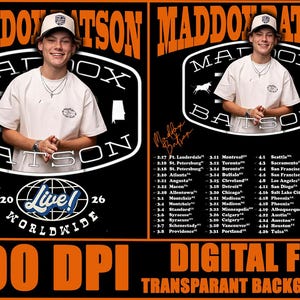 Maddox Batson PNG File: T-Shirt Print Ready (Digital Download)