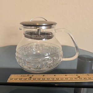 Teavana Clear Glass Teapot 4 cups with diffuser